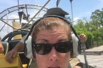 Woman in Airboat Alabama