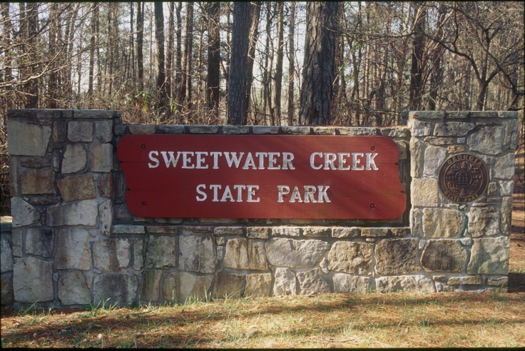 Sweetwater Creek State Park sign, Georgia