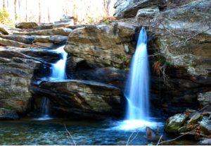 Photo at base of Cheaha Falls, Chinnabee Silent Trail