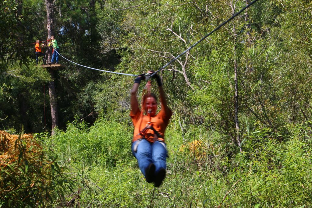 Zipline, Tree Top Adventure, Crystal River, Florida