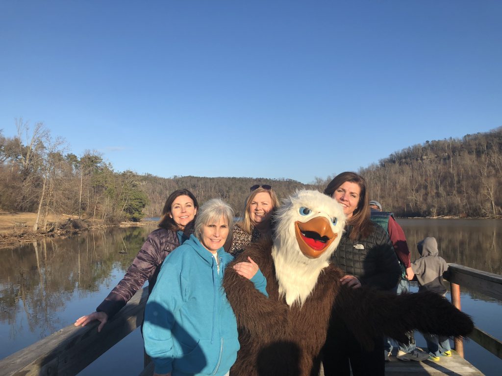 Mascot Gunter, Eagle Awareness, Lake Guntersville