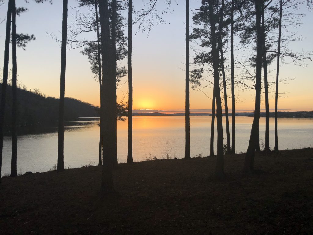 Cabin Vuew Sunset, Lake Guntersville, Alabama