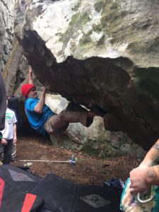 Bouldering at Hospital Boulders, Gadsden AL 