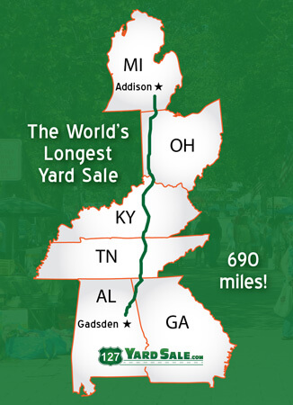 World's Longest Yard Sale Route